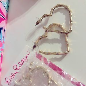 Lilly Pulitzer Heart Earrings